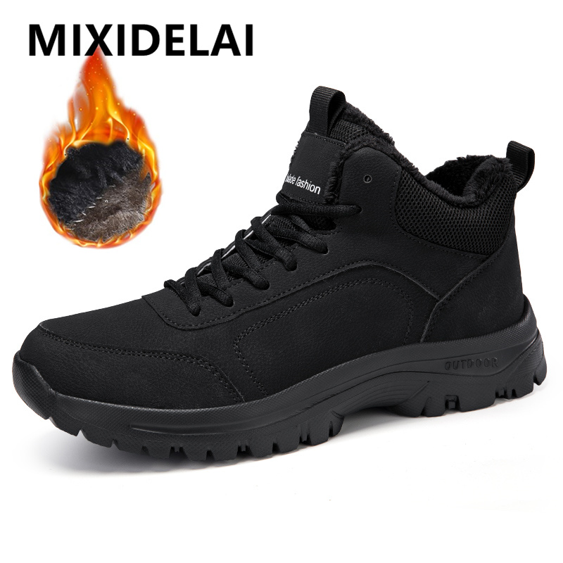 Men Shoes Office - Kış erkek botları sıcak peluş erkek