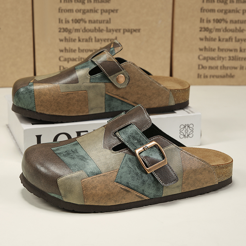 Men Shoes On Sale - Unisex Mantar Kapalı Burunlu Terlikler, Ayarlanabilir