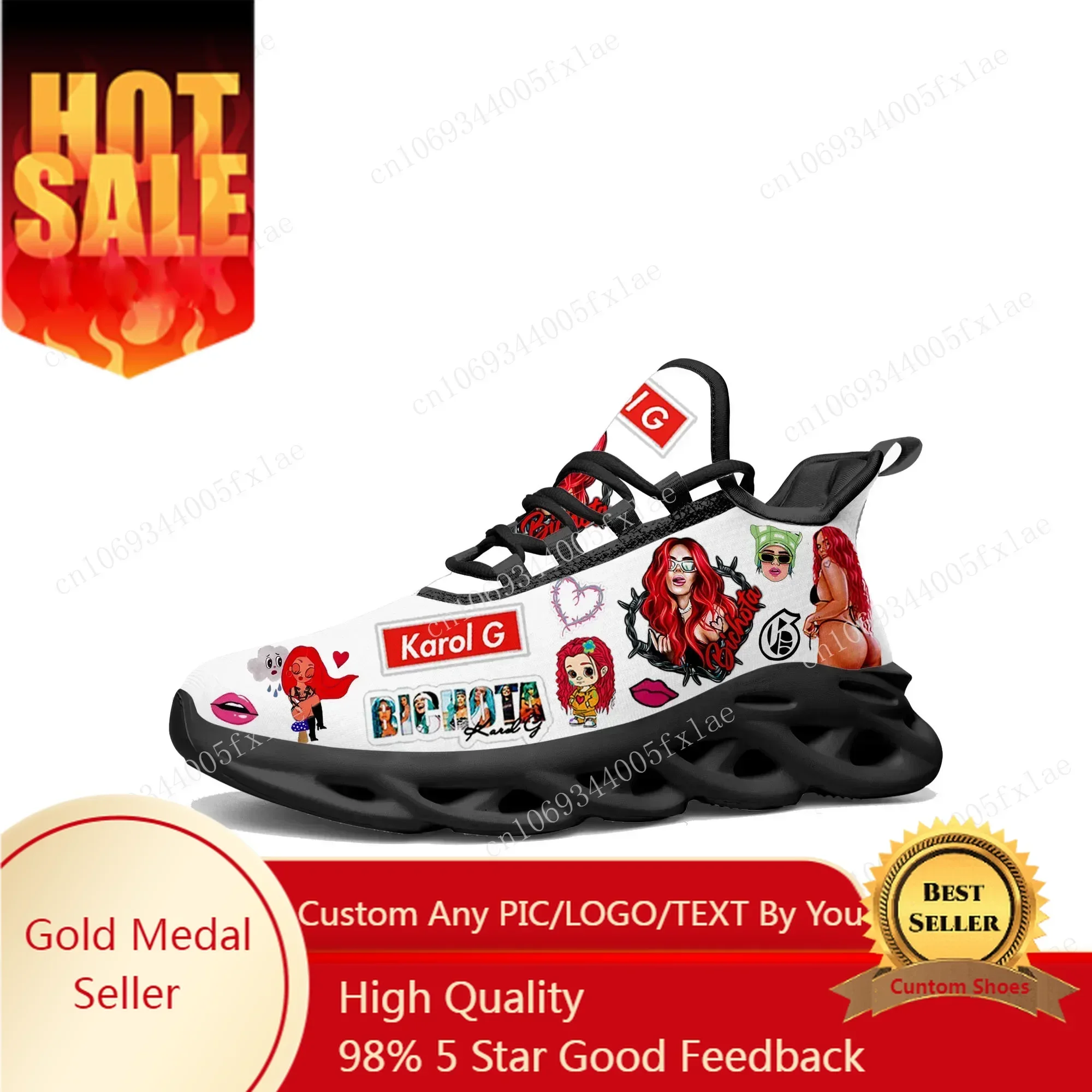 Men Shoes Black - Karol G Bichota Flats Spor Ayakkabı