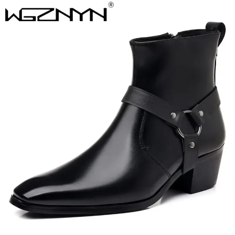 Men Shoes For Wedding - 2026 erkek moda tasarımcısı Chelsea çizmeler