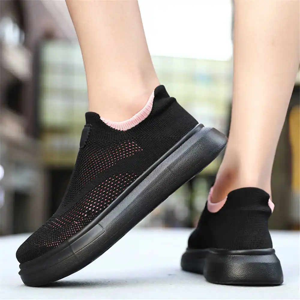 Men'S Shoes Different Types - Platform çorap kahverengi ayakkabı kadın kaykay