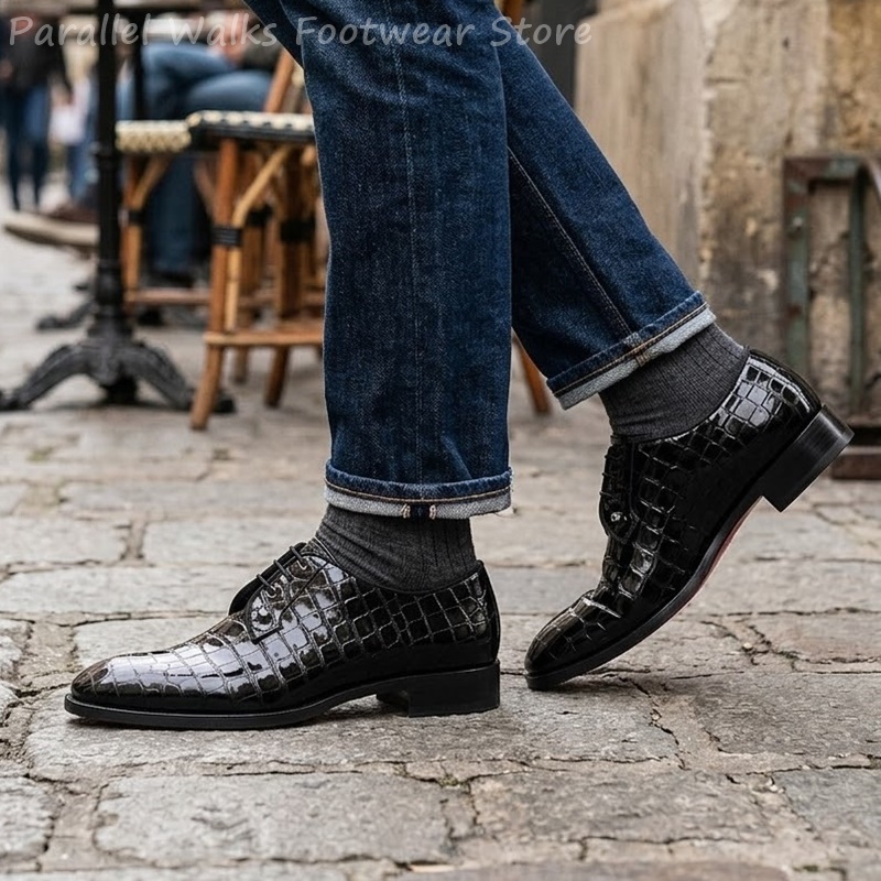 Erkekler İçin Patent Deri Oxfo - Men Shoes For Wedding incelemesi ve fiyatı
