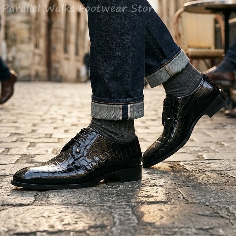 Erkekler İçin Patent Deri Oxfo - Men Shoes For Wedding incelemesi ve fiyatı