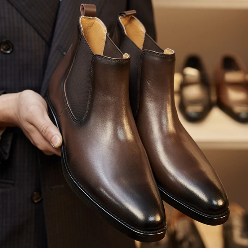 Retro Zarif Erkek Chelsea Çizm - Men Shoes For Wedding incelemesi ve fiyatı