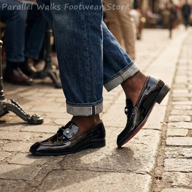 Erkek Siyah Rugan Görünümlü Sü - Men Shoes For Wedding incelemesi ve fiyatı
