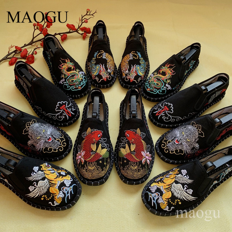 Unisex Çin Tarzı Nakışlı Slip- - Loafer Slip On Men incelemesi ve fiyatı