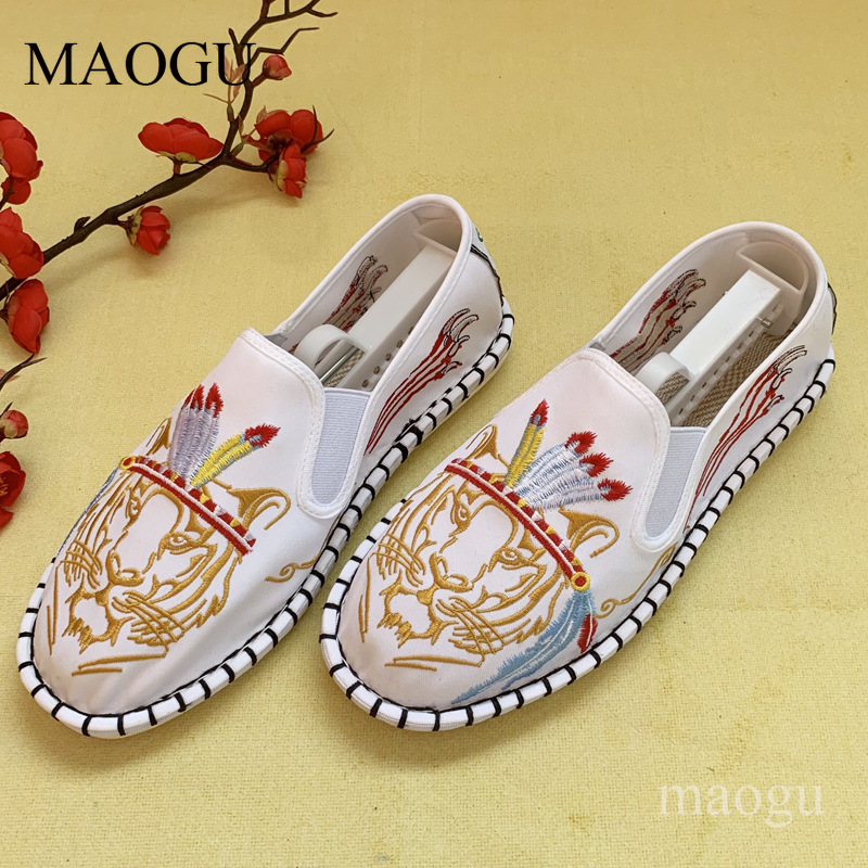 Unisex Çin Tarzı Nakışlı Slip- - Loafer Slip On Men incelemesi ve fiyatı