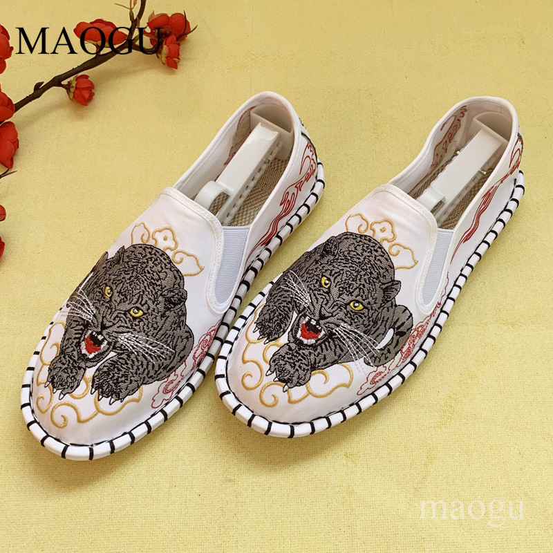 Unisex Çin Tarzı Nakışlı Slip- - Loafer Slip On Men incelemesi ve fiyatı