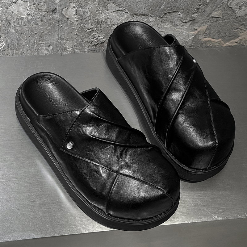 Yeni Trendy Moda Erkek Deri Ay - Men Shoes Black incelemesi ve fiyatı