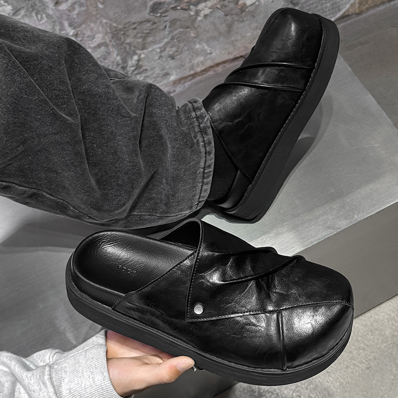 Yeni Trendy Moda Erkek Deri Ay - Men Shoes Black incelemesi ve fiyatı