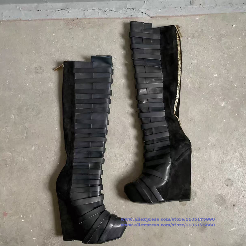Çok Askılı Platform Kama Diz Y - Men Shoes Black incelemesi ve fiyatı